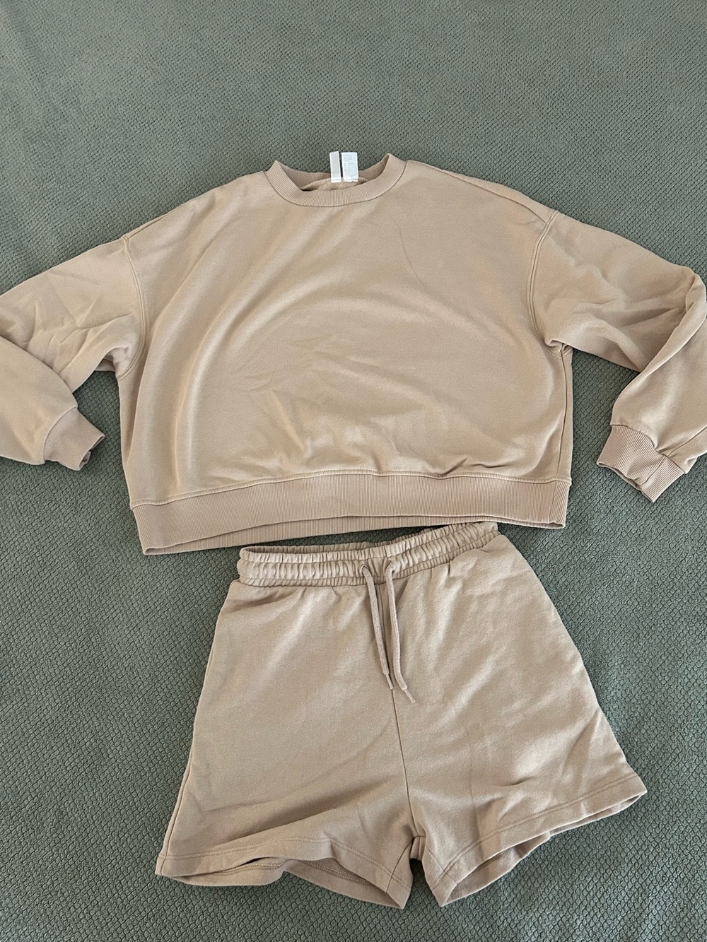 Women’s Two-Piece Lounge Sweatshirt and Shorts Set